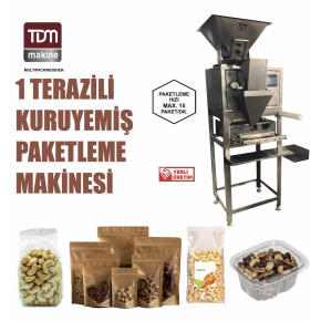 1 TERAZİLİ YARI OTOMATİK PAKETLEME MAKİNESİ